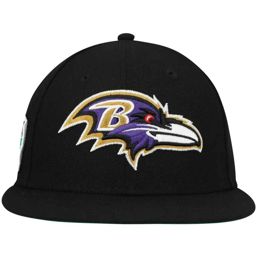 Baltimore Ravens New Era Field Patch 59FIFTY Fitted Hat - Black