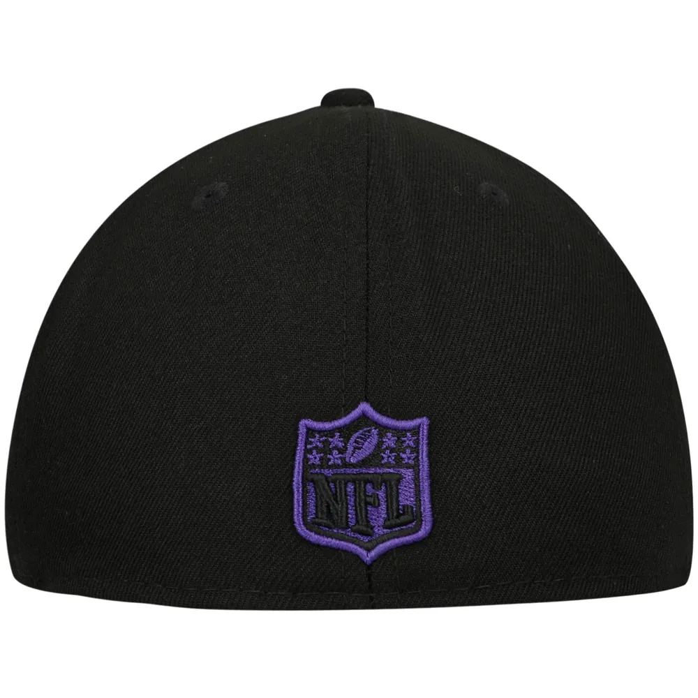 Baltimore Ravens SIDE TEAM-PATCH Black Fitted Hat by New Era