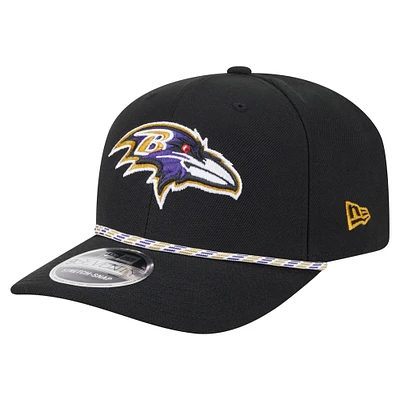 Casquette extensible à boutons-pression Gameday Multi Rope 9SEVENTY des Baltimore Ravens de New Era pour homme