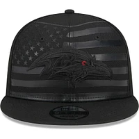 Men's New Era Black Baltimore Ravens Independent 9FIFTY Snapback Hat