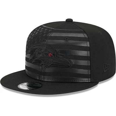 Men's New Era Black Baltimore Ravens Independent 9FIFTY Snapback Hat
