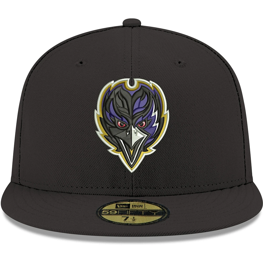 Men's New Era Baltimore Ravens Omaha 59FIFTY Fitted Hat