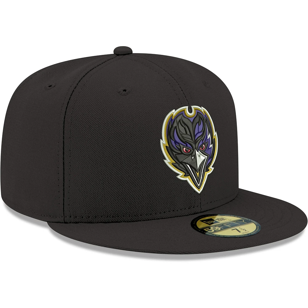 Men's New Era Baltimore Ravens Omaha 59FIFTY Fitted Hat