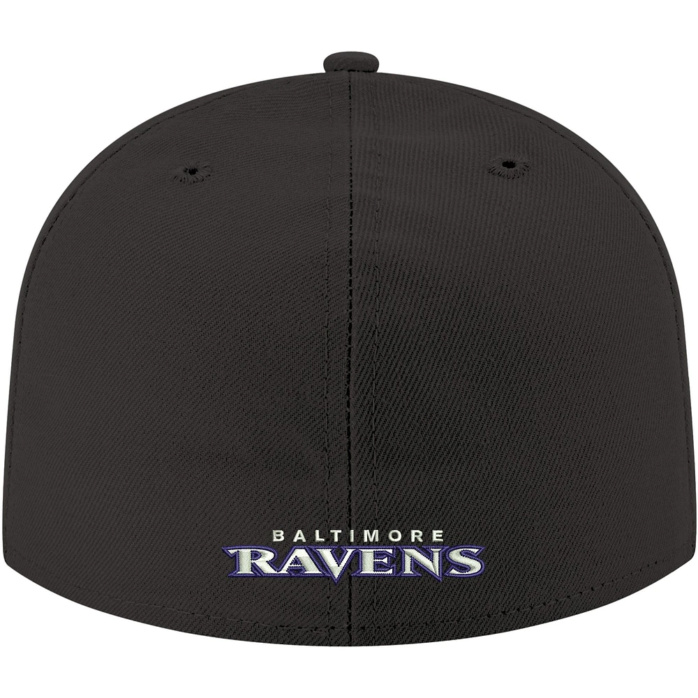 Men's New Era Baltimore Ravens Omaha 59FIFTY Fitted Hat