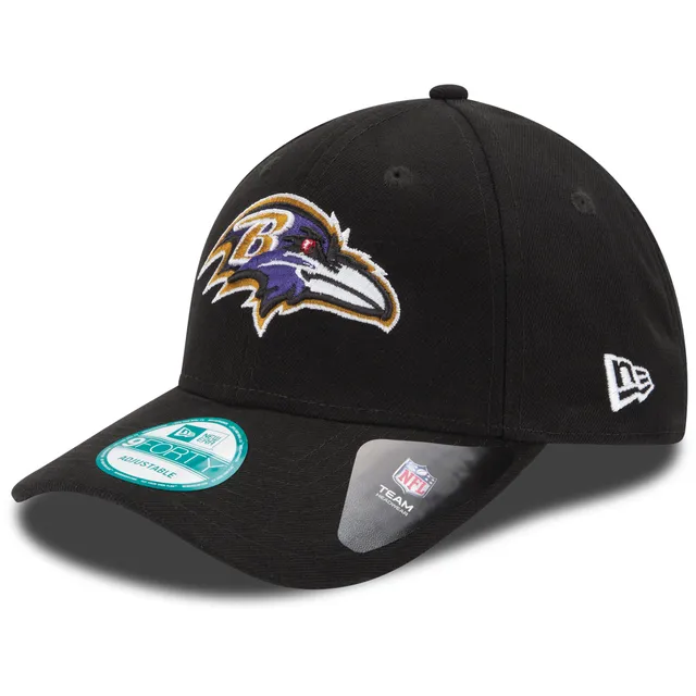 Men's New Era White Baltimore Ravens Omaha Low Profile 59FIFTY Fitted Hat