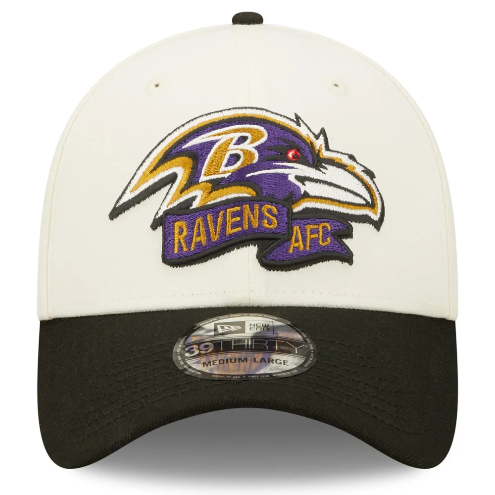 Lids Baltimore Ravens New Era 2022 Sideline 59FIFTY Fitted Hat -  Cream/Black