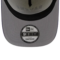 Men's New Era Cream/Purple Baltimore Ravens 2025 NFL Draft 9FIFTY A-Frame Snapback Hat
