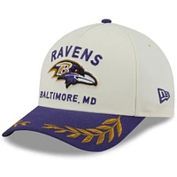 Men's New Era /Purple Baltimore Ravens 2025 NFL Draft 9FORTY A-Frame M-Crown Adjustable Hat