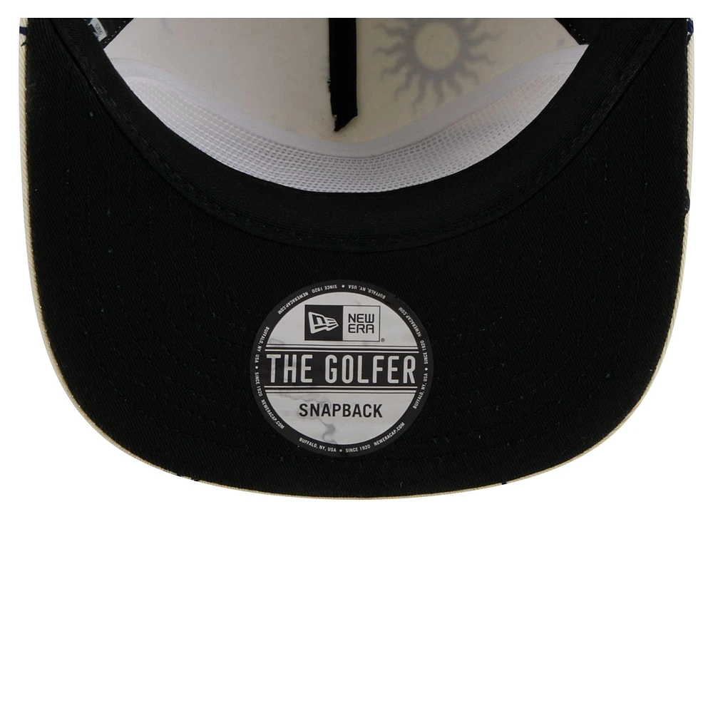 Men's New Era Cream Baltimore Ravens Celestial Golfer Adjustable Hat