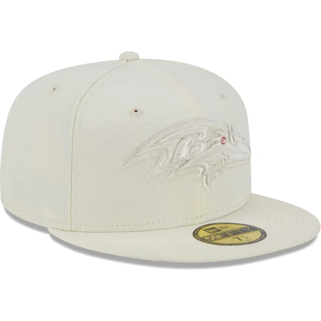 Lids Baltimore Ravens New Era White on 59FIFTY Fitted Hat