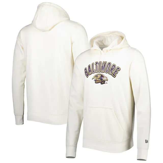 Baltimore Ravens New Era Big & Tall Current Colorblock Raglan Fleece Pullover  Hoodie - Black/Purple