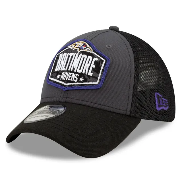 Men's New Era Graphite Baltimore Ravens Storm 59FIFTY Fitted Hat