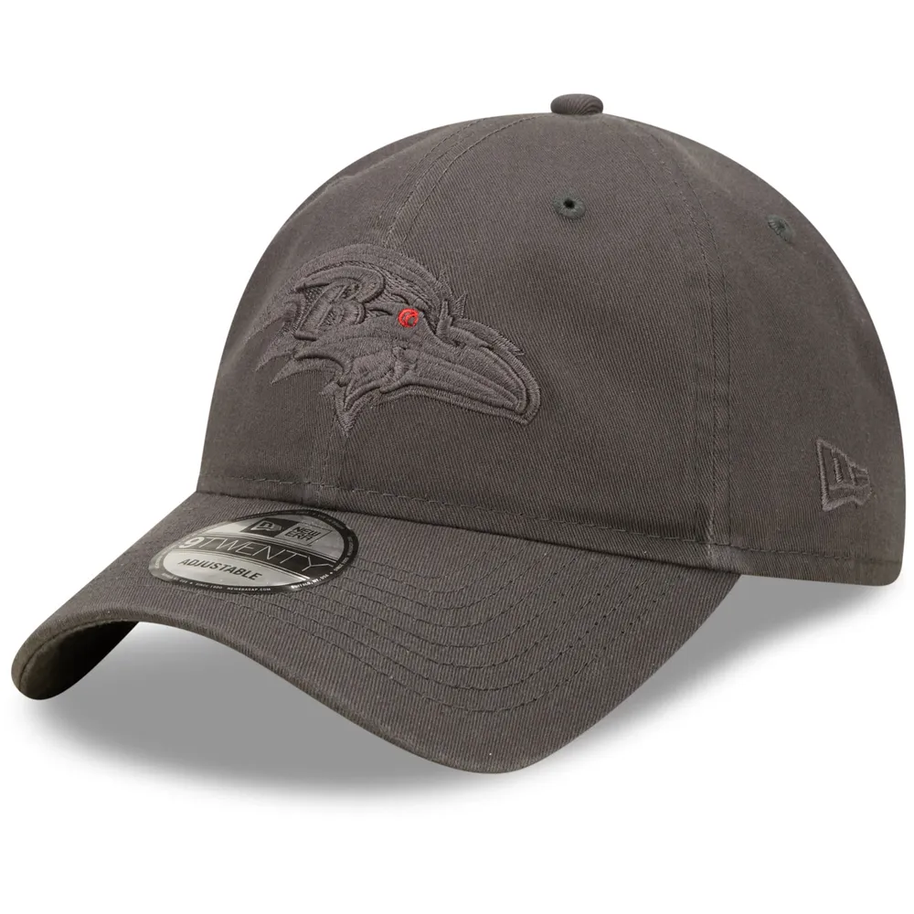 New Era Men's Graphite Baltimore Ravens Core Classic 2.0 Tonal 9TWENTY Adjustable Hat