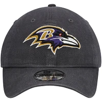 Men's New Era Graphite Baltimore Ravens Icon Core Classic 2.0 9TWENTY Adjustable Hat