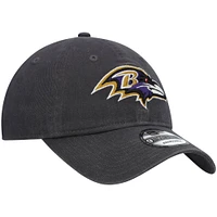 Men's New Era Graphite Baltimore Ravens Icon Core Classic 2.0 9TWENTY Adjustable Hat