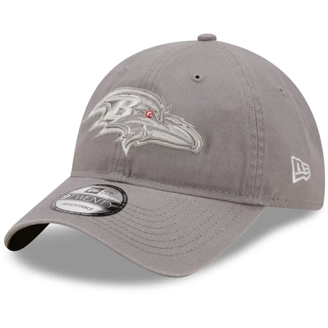 Men's Fanatics Branded Heather Gray/White Baltimore Ravens Trucker Snapback  Hat