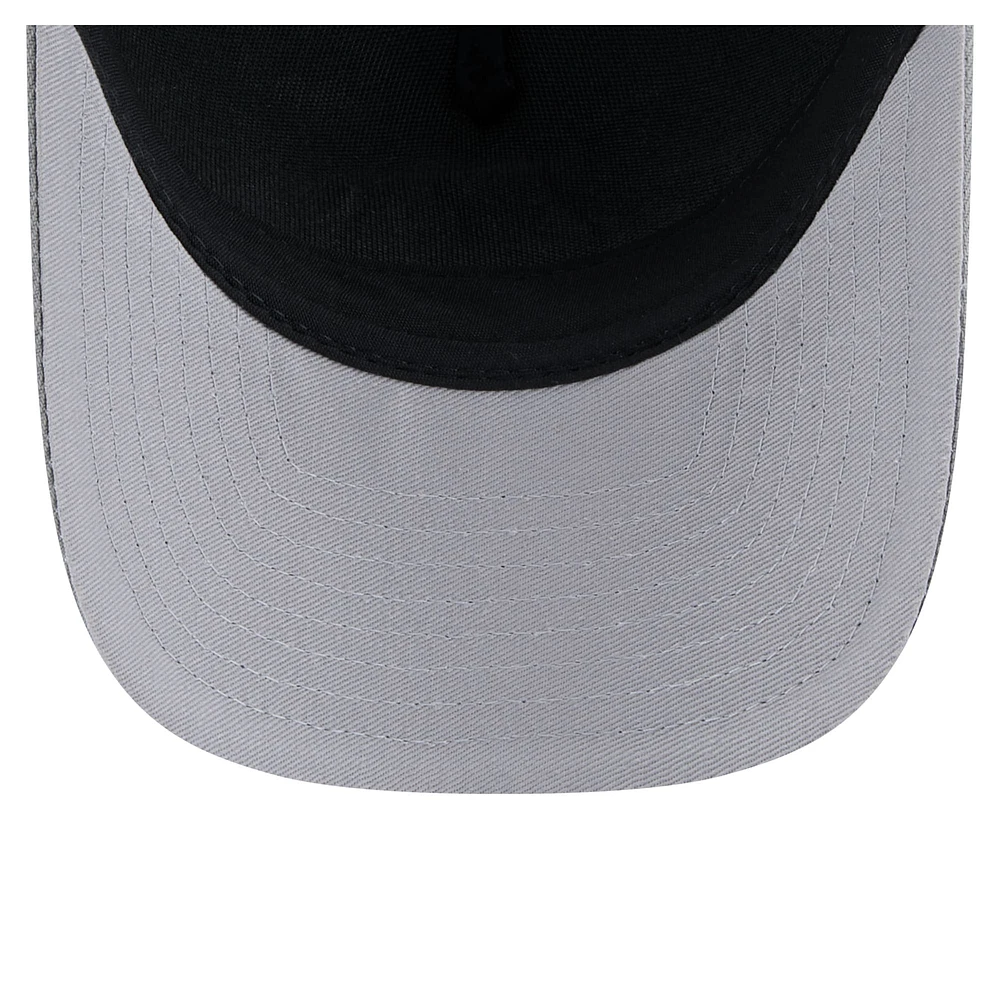 Men's New Era Gray Baltimore Ravens Domain A-Frame Trucker 9FORTY Adjustable Hat