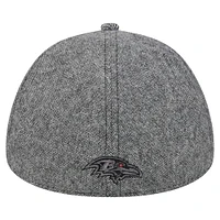 Men's New Era Gray Baltimore Ravens Peaky Duckbill Fitted Hat