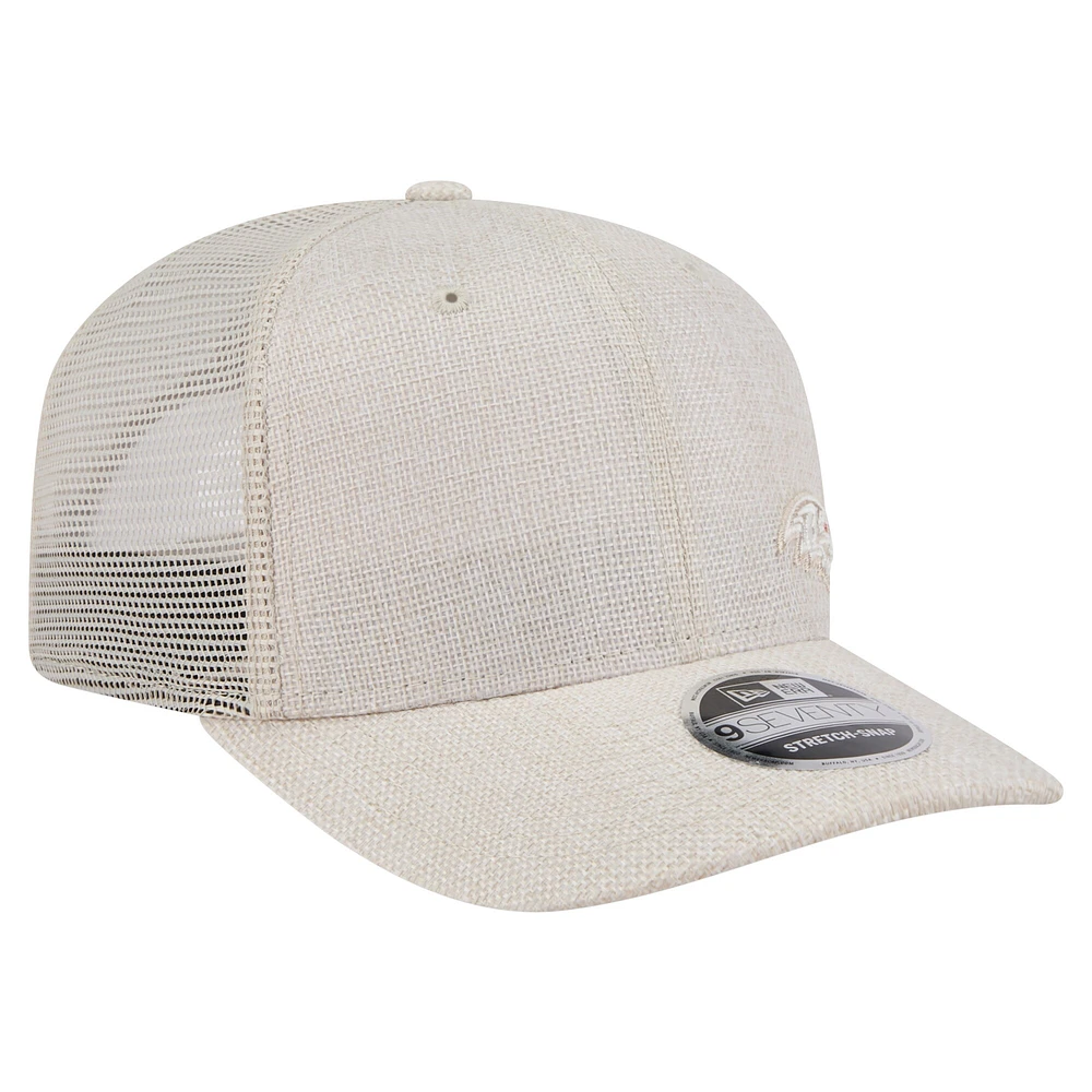 Casquette extensible à boutons-pression Baltimore Ravens Flawless 9SEVENTY de New Era pour homme
