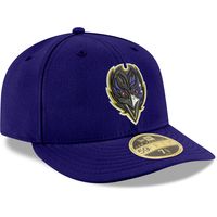 Men's New Era Purple Baltimore Ravens Omaha Low Profile 59FIFTY