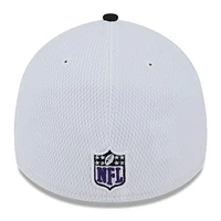 Men's New Era  White/Black Baltimore Ravens 2023 Sideline 39THIRTY Flex Hat