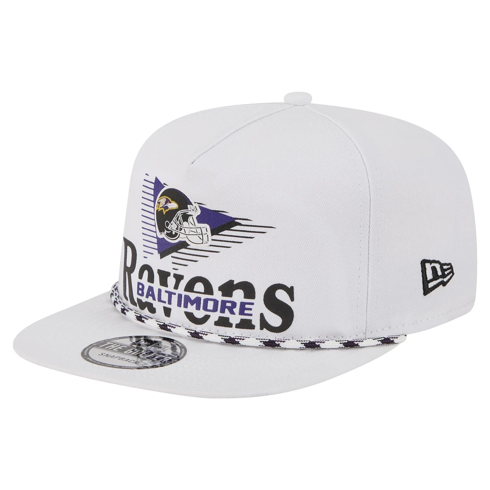 Casquette de golf à visière snapback Collide des Baltimore Ravens de New Era pour homme
