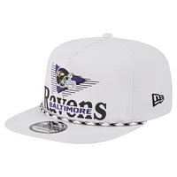 Casquette de golf à visière snapback Collide des Baltimore Ravens de New Era pour homme