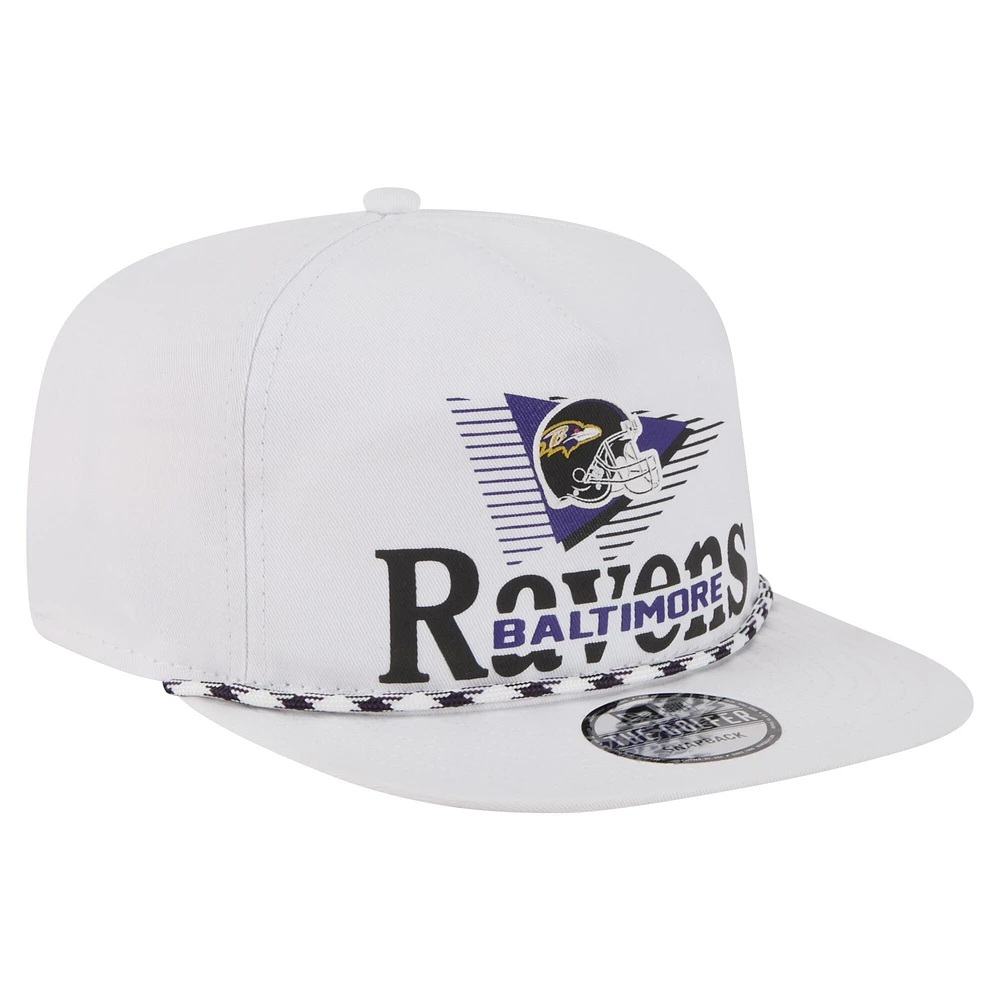 Casquette de golf à visière snapback Collide des Baltimore Ravens de New Era pour homme