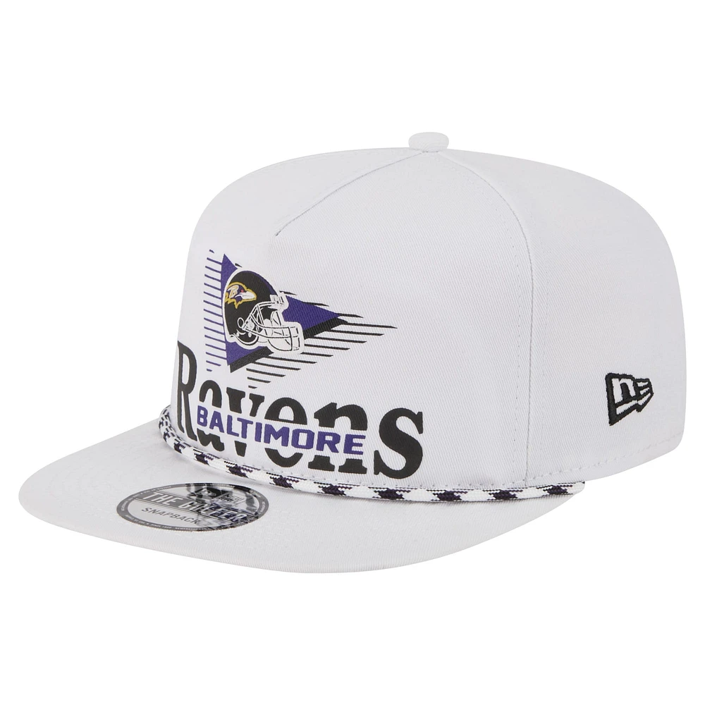 Casquette de golf à visière snapback Collide des Baltimore Ravens de New Era pour homme