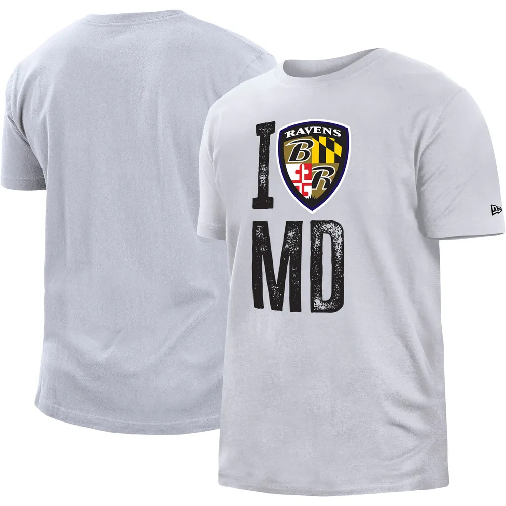 Lids Baltimore Ravens Youth I Shield MD T-Shirt - White