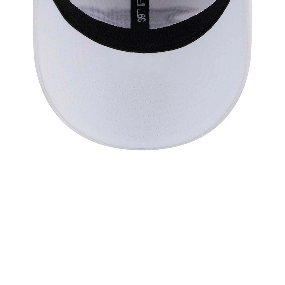 Casquette flexible principale 39THIRTY des Ravens de Baltimore New Era pour hommes, blanche