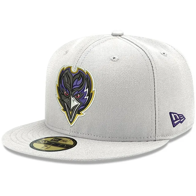 Men's Fanatics Branded Heather Gray/White Baltimore Ravens Trucker Snapback  Hat