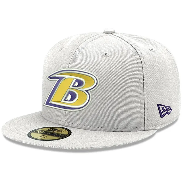 Baltimore Ravens New Era City Describe 59FIFTY Fitted Hat - Gray