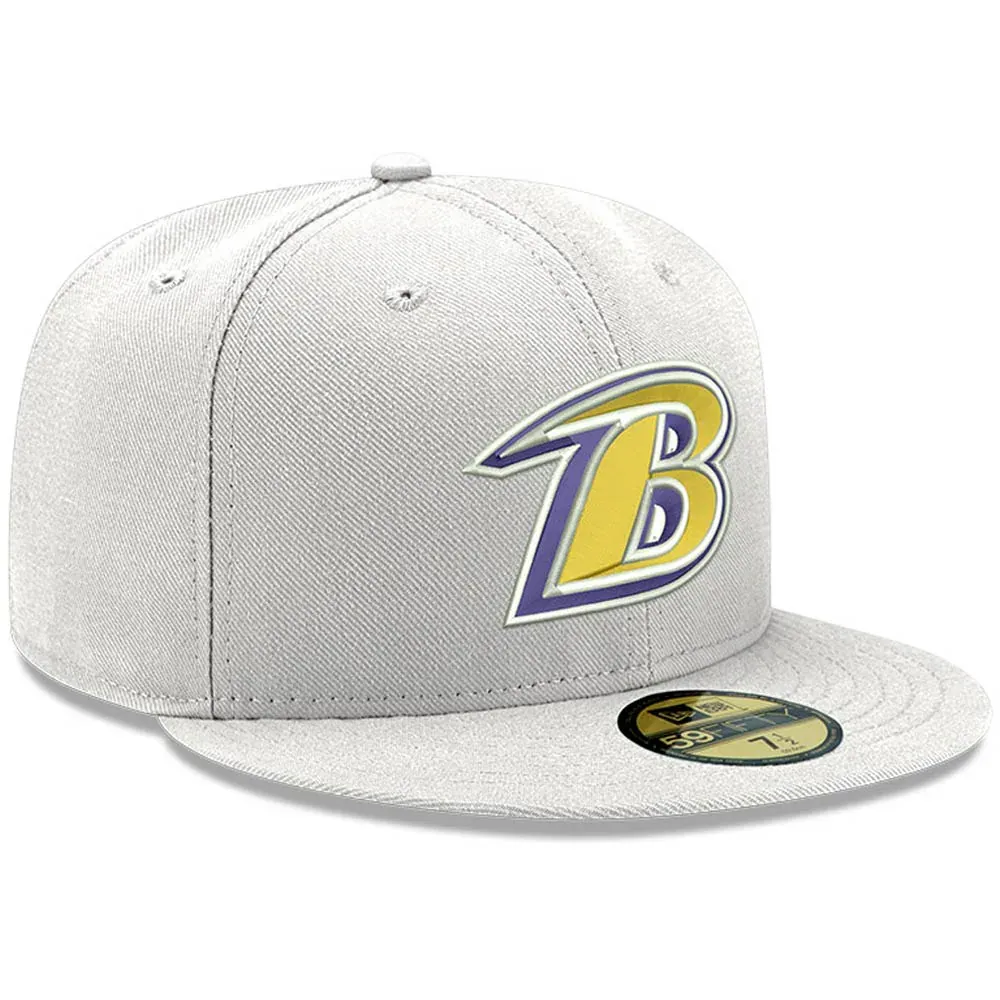 Men's New Era Black Baltimore Ravens Omaha 59FIFTY Fitted Hat