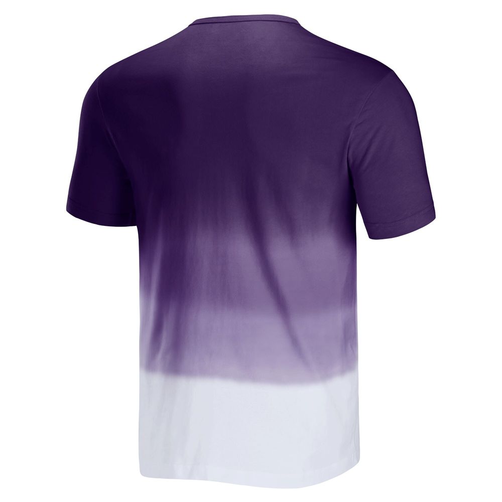 Men's NFL x Darius Rucker Collection by Fanatics Purple/White Baltimore Ravens Dip Dye Pocket T-Shirt