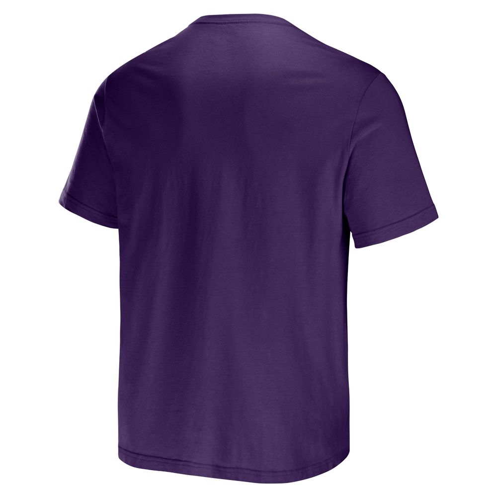 Men's NFL x Darius Rucker Collection by Fanatics Purple Baltimore Ravens Stripe T-Shirt