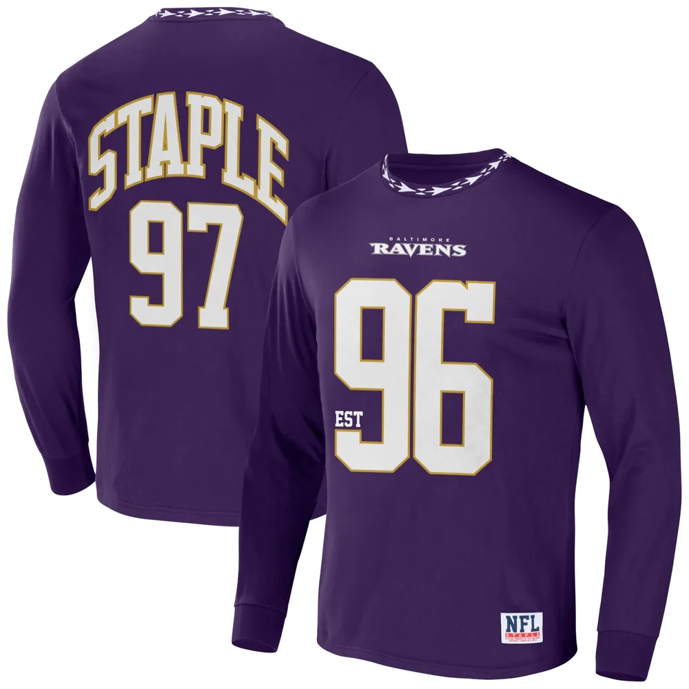 Lids Baltimore Ravens NFL x Staple Core Team Long Sleeve T-Shirt - Purple