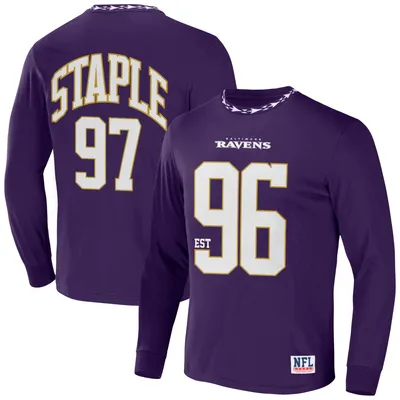 Baltimore Ravens NFL x Staple Core Team Long Sleeve T-Shirt - Purple