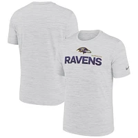 Men's Nike Ash Baltimore Ravens Blitz Velocity Modern Performance T-Shirt