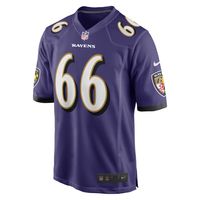 Men's Nike Ben Cleveland Purple Baltimore Ravens Game Jersey