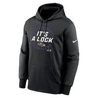 Men's Nike Black Baltimore Ravens 2023 AFC North Division Champions Locker Room Trophy Collection Pullover Hoodie