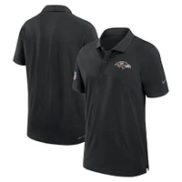 Men's Nike Black Baltimore Ravens 2024/25 Sideline Performance Polo