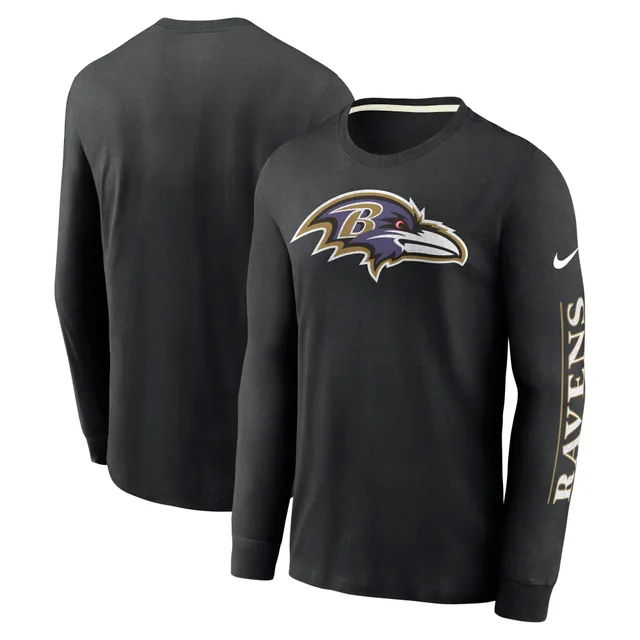 Men's Arizona Cardinals Nike Black Fashion Tri-Blend Long Sleeve T