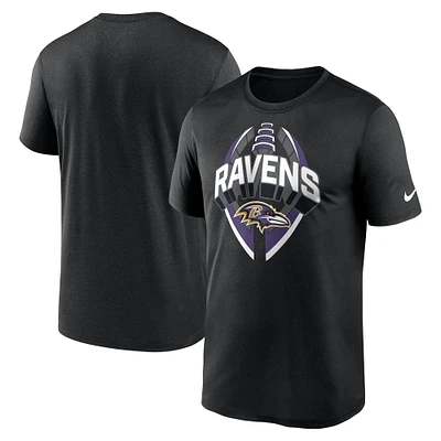 T-shirt Nike Performance Legend Icon des Baltimore Ravens pour homme, noir