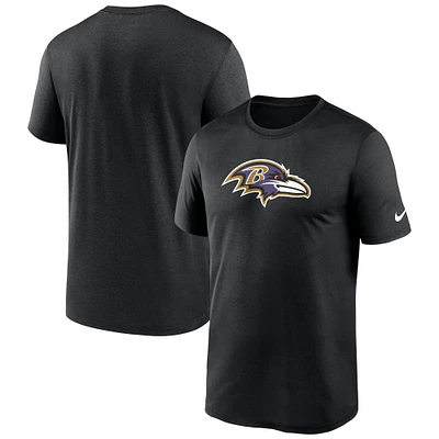 T-shirt Performance Nike noir Baltimore Ravens Legend Logo pour homme