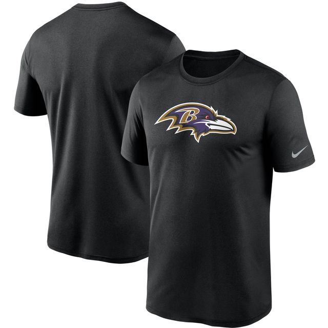 T-shirt Nike Essential Legend Performance pour hommes, noir, Baltimore Ravens, logo