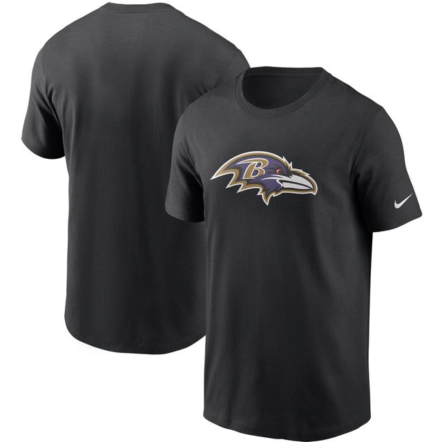 T-shirt Nike noir avec logo principal des Ravens de Baltimore pour homme