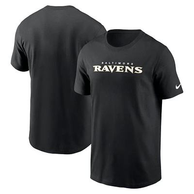 Men's Nike Baltimore Ravens Primetime Wordmark Essential T-Shirt