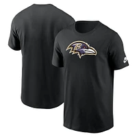 Men's Nike Black Baltimore Ravens Rewind Logo Essential T-Shirt