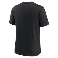 Men's Nike Black Baltimore Ravens Rewind Logo Tri-Blend T-Shirt